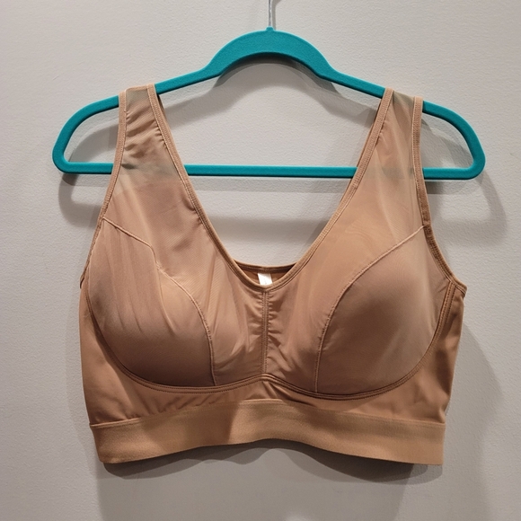 Rhonda Shear Mesh Front Leisure Bra - 3X - Picture 1 of 8